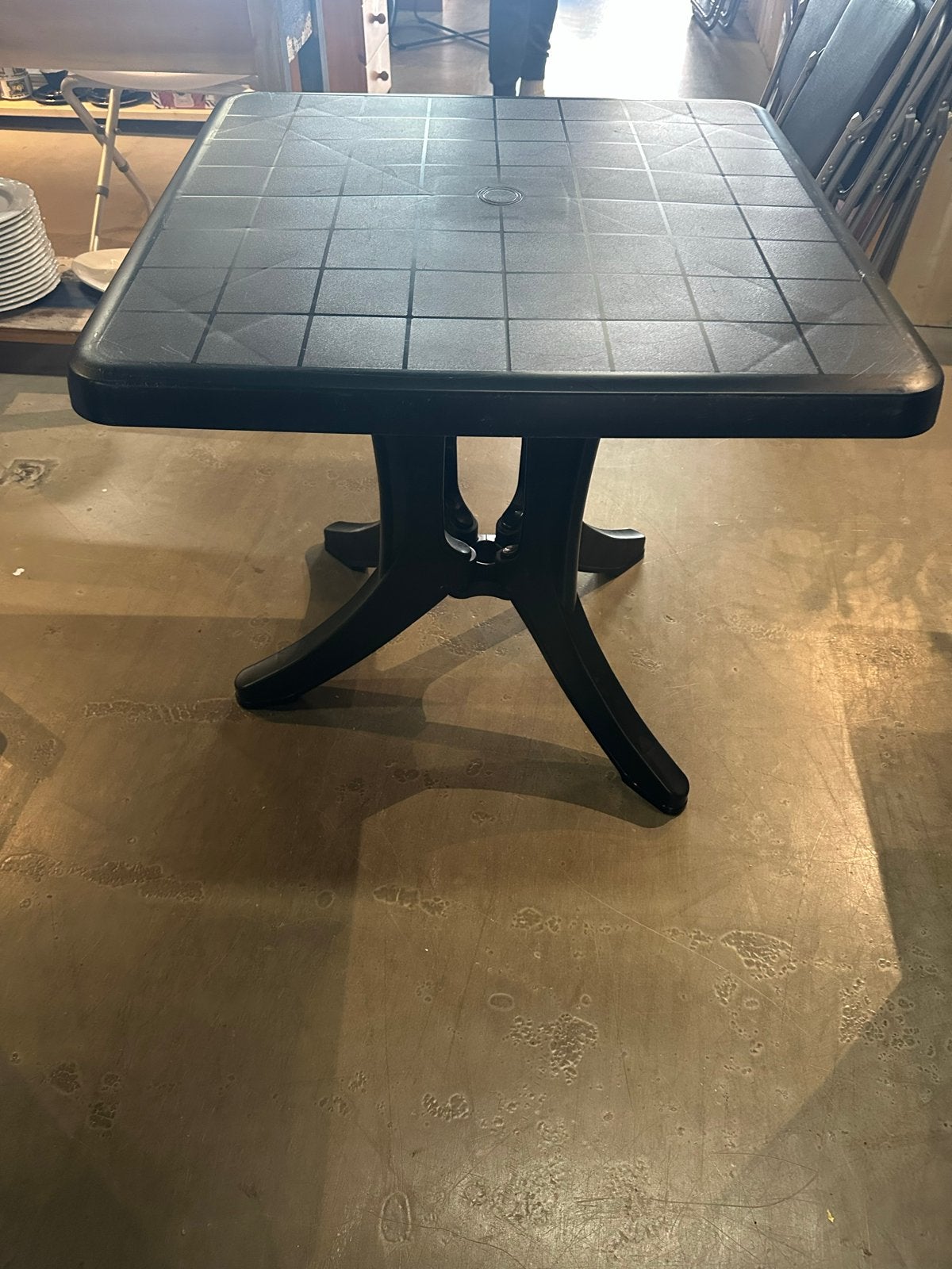 JARDIN Klaptafel 71x71x71cm - Handige Vierkante Tafel, Ophalen, Kunststof, Gebruikt, C