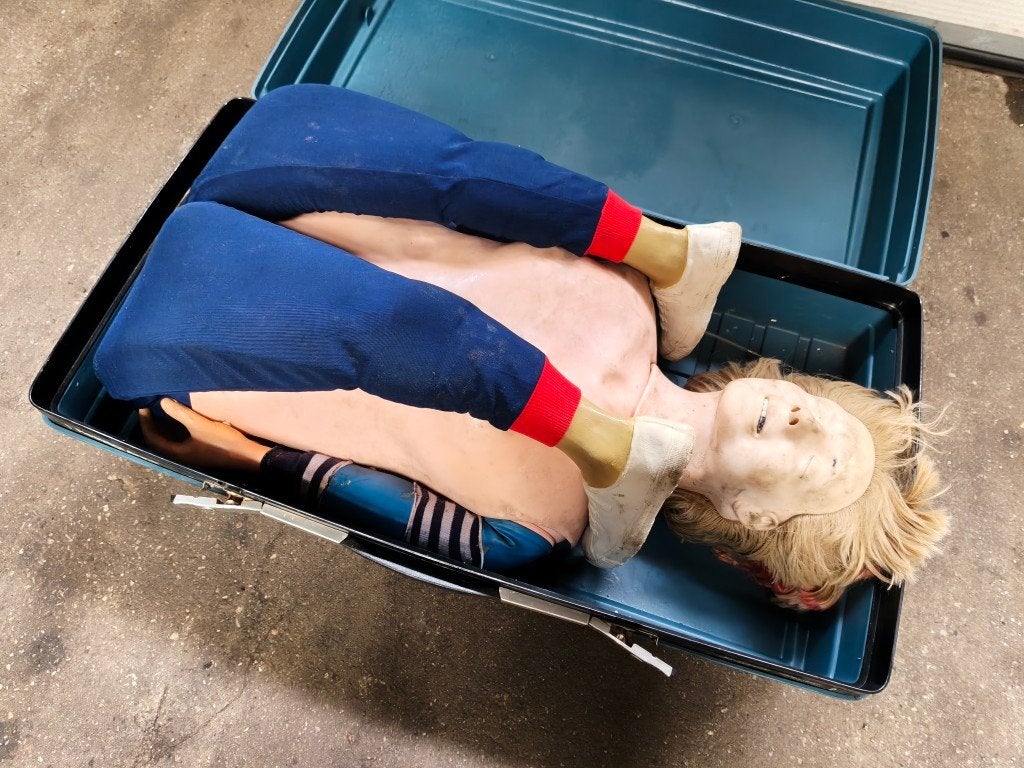 Reanimatie pop geschikt voor halloween, Ophalen, Resucsi, Gebruikt, Halloween of Griezel
