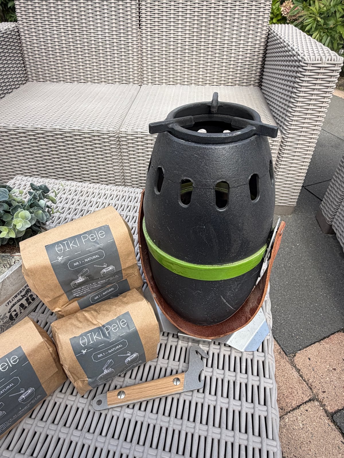 IkePele terraskacheltje - houtpellet brander  - draagbaar, IkePele, Vloer, Hillegom, Ophalen of Verzenden