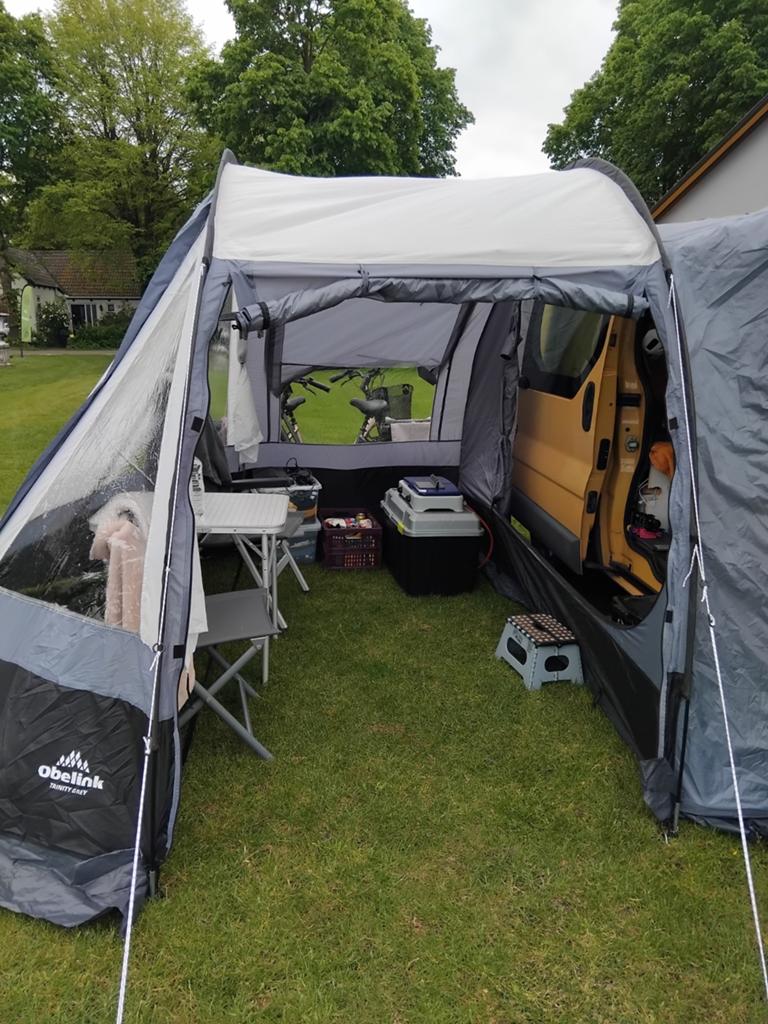 Te koop obelink camperbusvoortent,, Caravans en Kamperen, Ophalen, Zo goed als nieuw