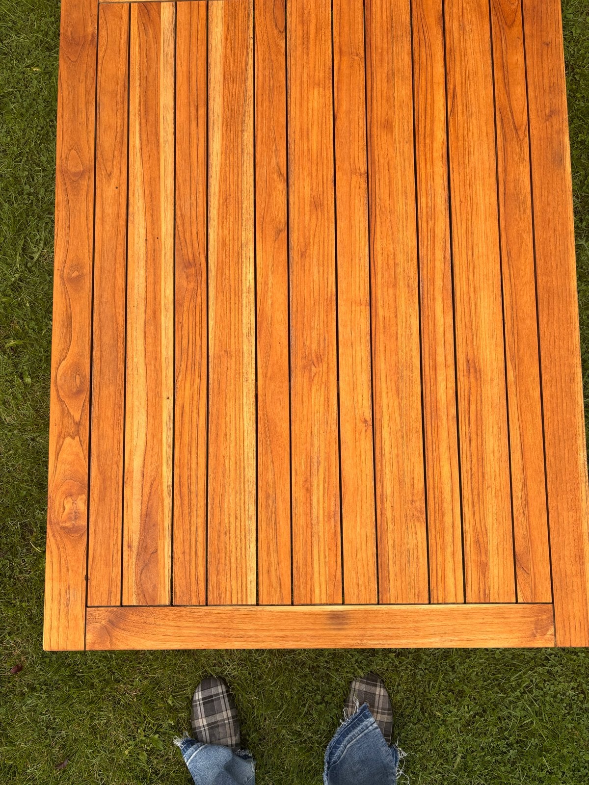 Teakhouten tuintafel - Zo goed als nieuw