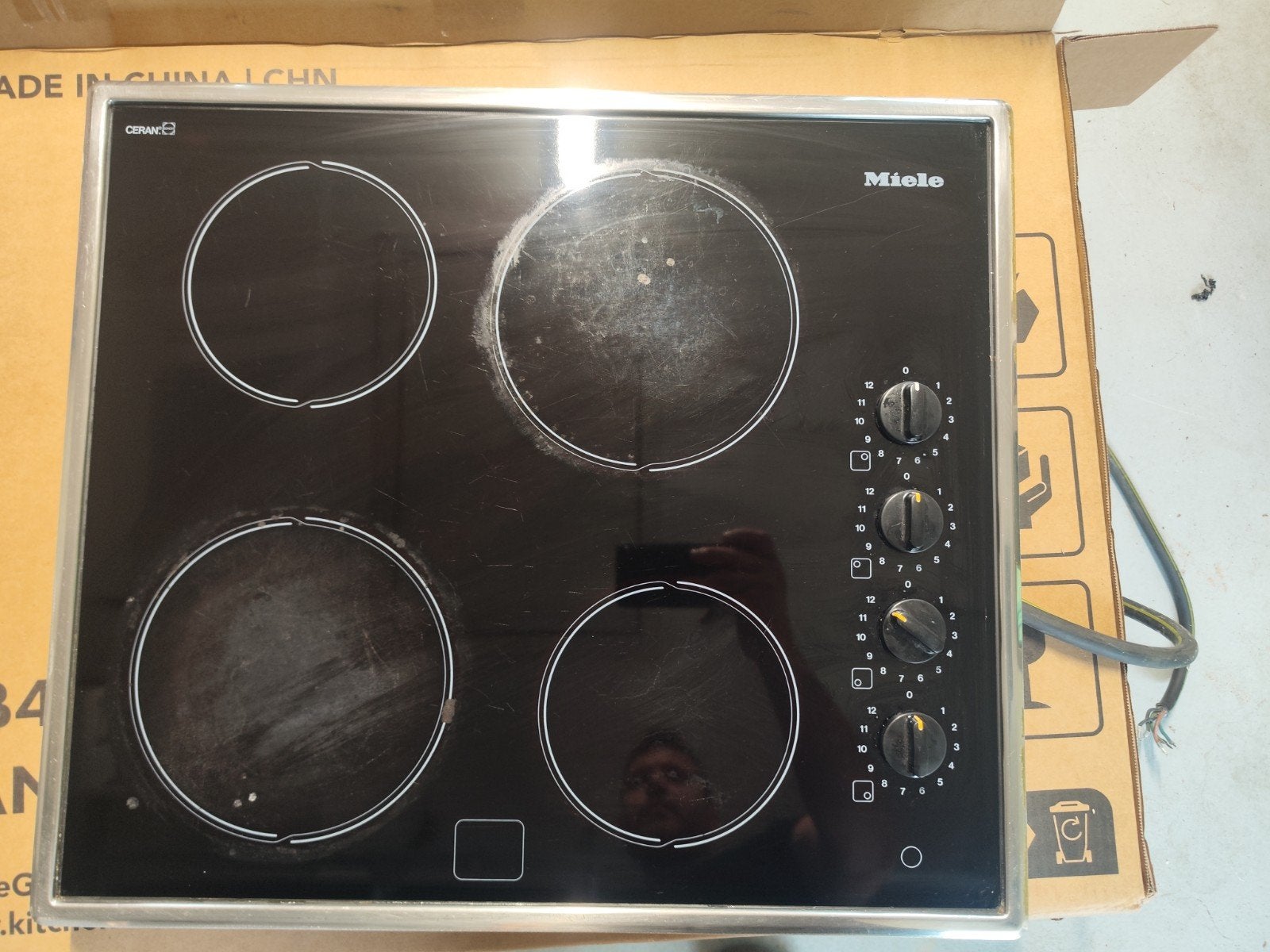 Miele Elektrische Kookplaat - 4 Kookzones, Witgoed en Apparatuur, Kookplaten, Ophalen of Verzenden