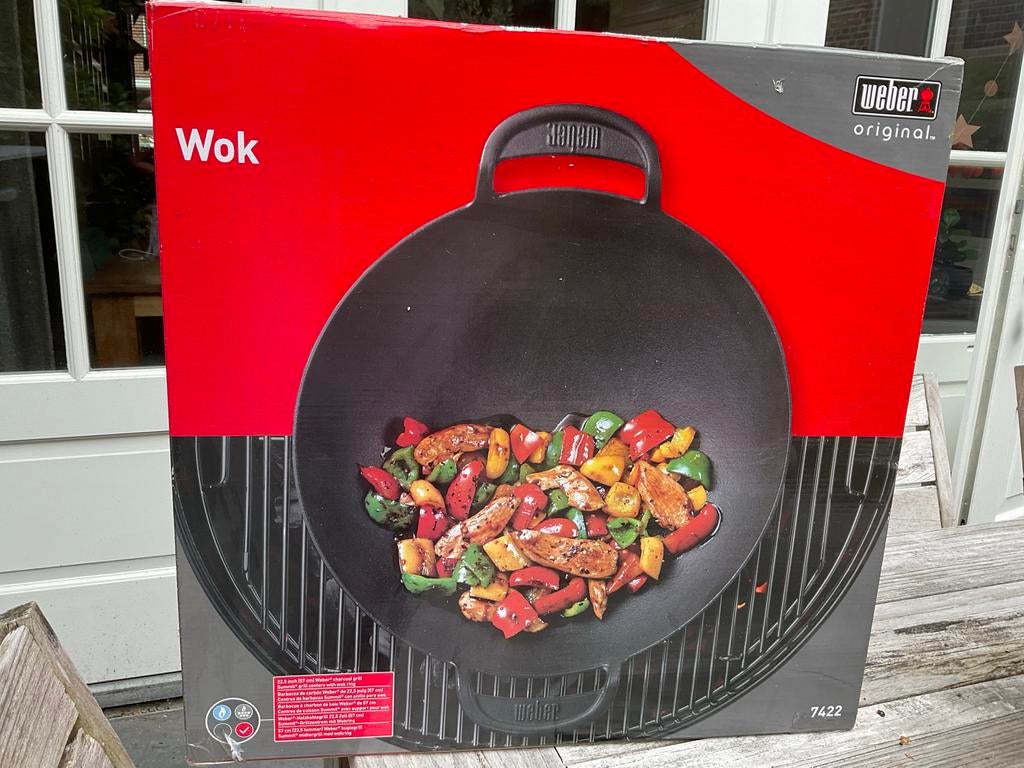 Nieuwe Weber Original Wok voor BBQ Gourmet System, Ophalen of Verzenden, Nieuw