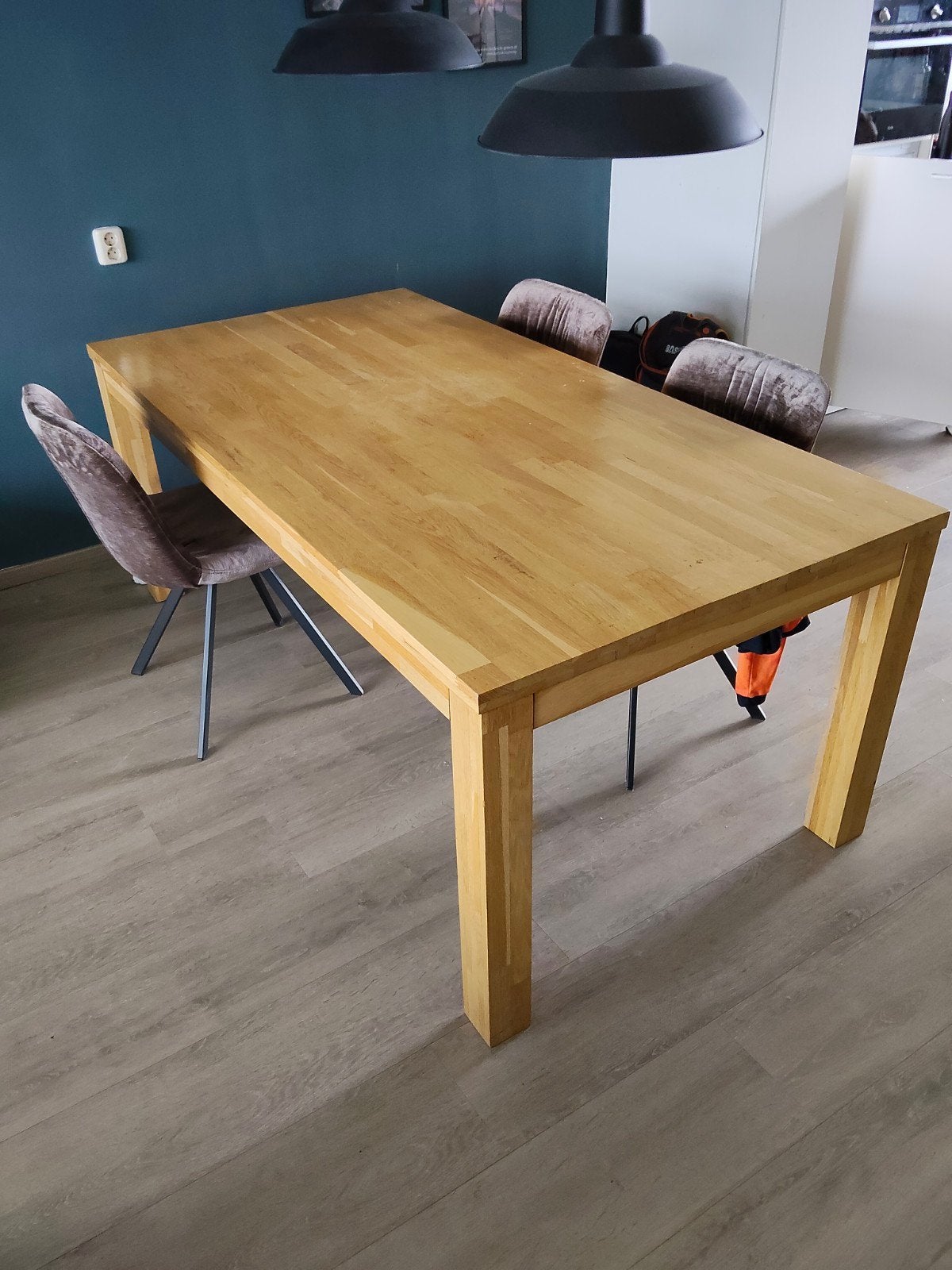 Ruime tafel, Ophalen, Gebruikt, Eikenhout, 200 cm of meer