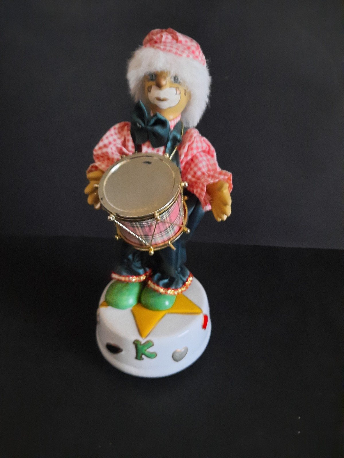 Pop clown bewegend met muziek Speeldoos, Ophalen of Verzenden