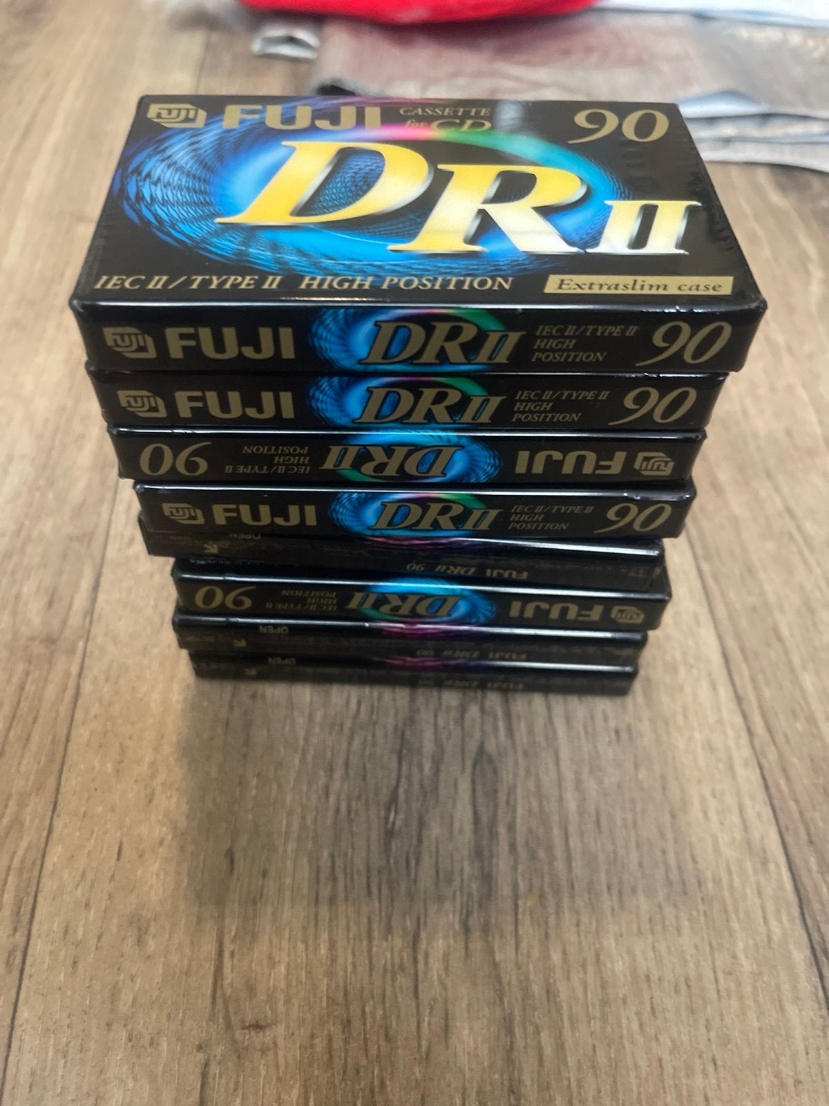 8x Fuji DRII 90 Cassettebandjes - Nieuw in Verpakking, Ophalen of Verzenden, Nieuw in verpakking, 2 t/m 25 bandjes, Onbespeeld