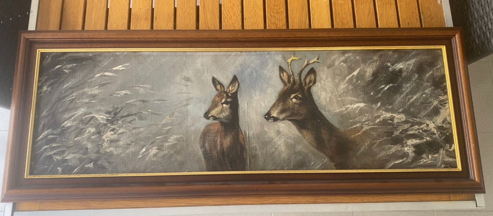 Oud olieverf schilderij jaren 60/70, Antiek en Kunst, Kunst | Schilderijen | Klassiek, Ophalen