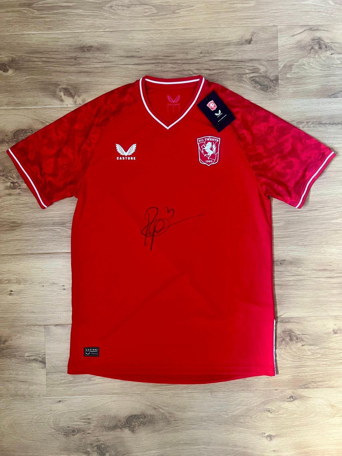 Gesigneerd FC Twente shirt M - Robin Propper - Goed doel, Maat 48/50 (M), Ophalen of Verzenden, Zo goed als nieuw, Voetbal