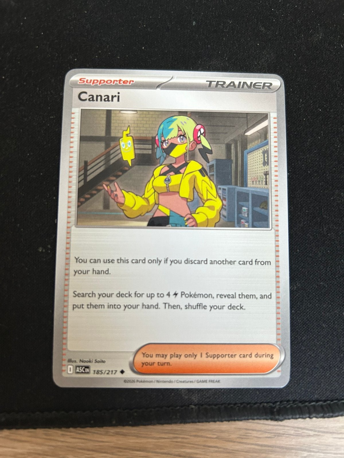 Pokémon Canari 185/217 – Ascended Heroes – Trainer Card, Hobby en Vrije tijd, Ophalen of Verzenden, Nieuw, Losse kaart, Foil