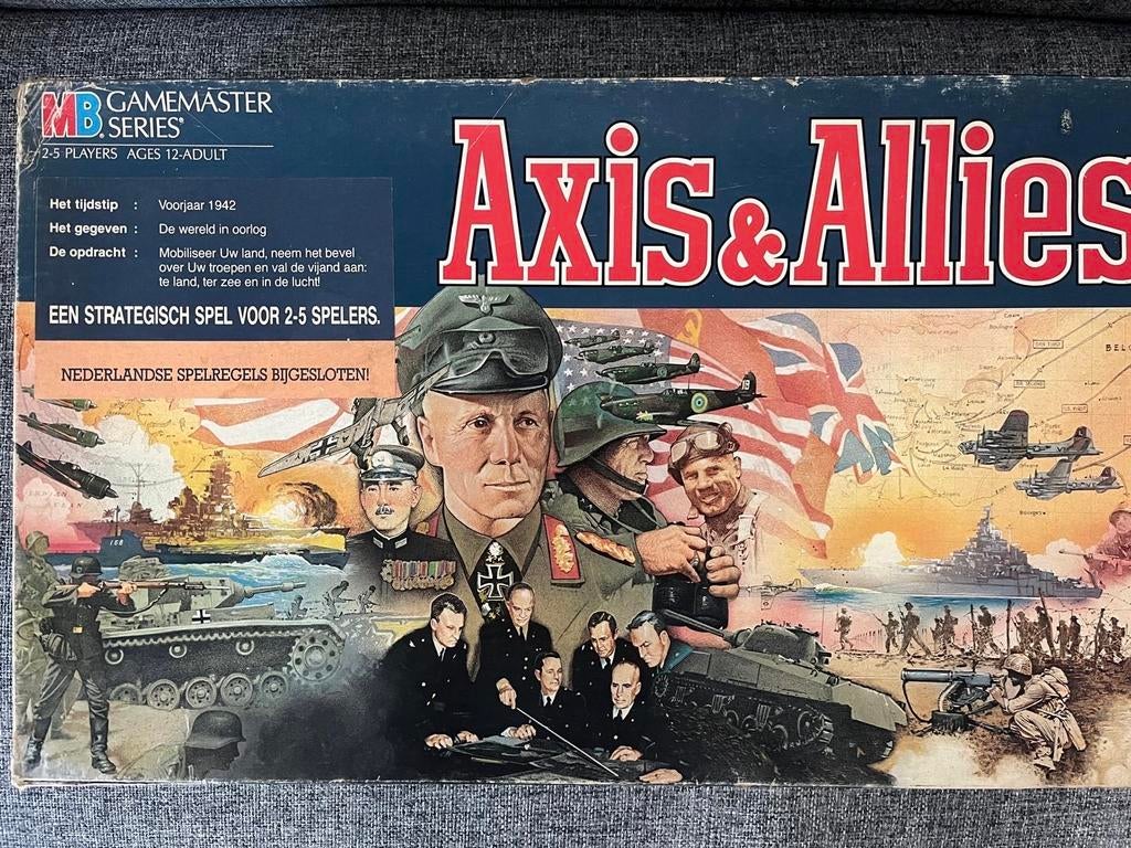 Axis & Allies MB Gamemaster Series Retro Gezelschapsspel, Hobby en Vrije tijd, Gezelschapsspellen | Bordspellen, Drie of vier spelers