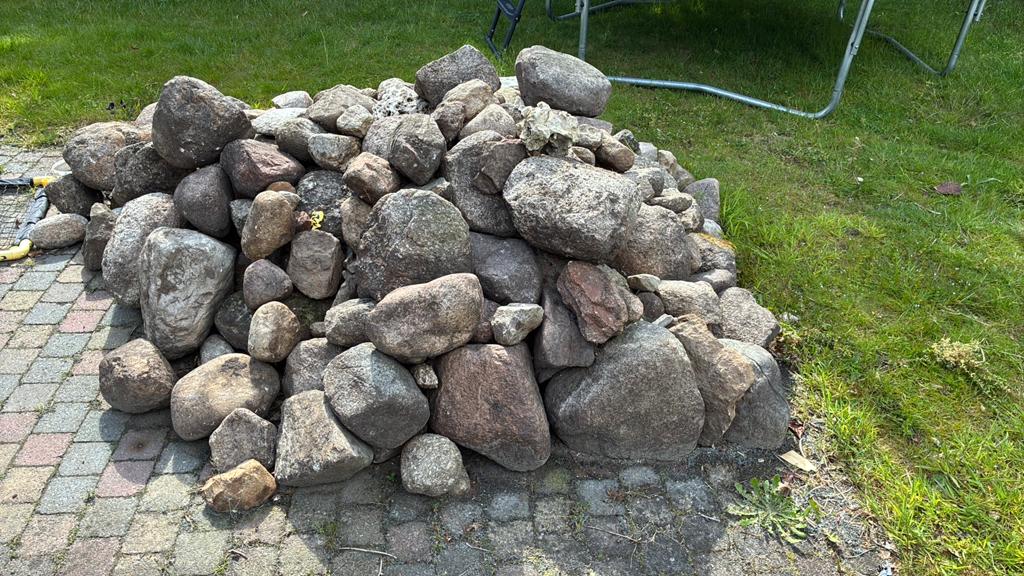 Keien in diverse maten (ca. 2 m3), Tuin en Terras, Grind, Keien en Split, Ophalen, Gebruikt