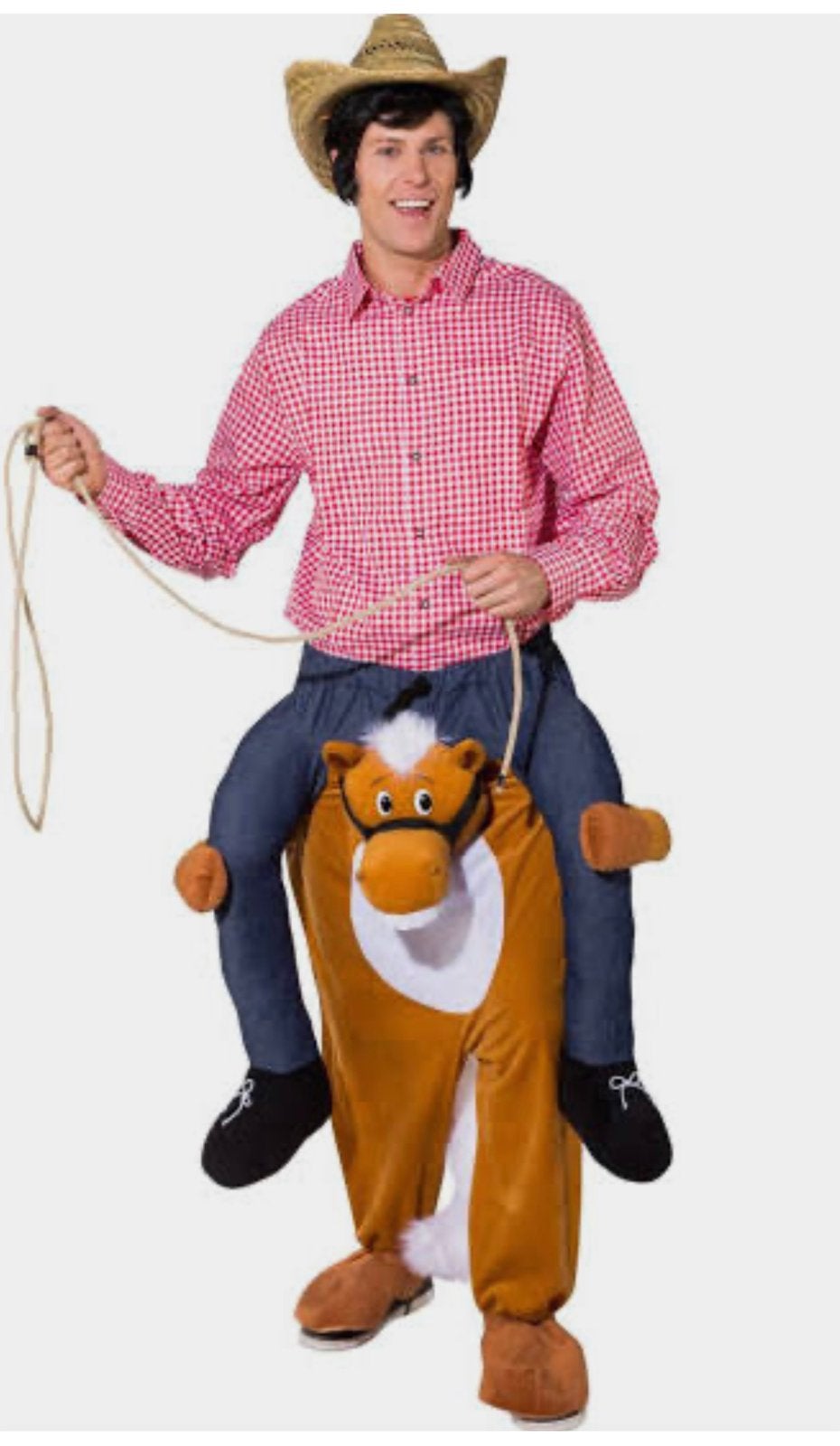 Hilarisch paarden pak. 2x  kind en volwassene. Kan ook apart, Ophalen of Verzenden, Zo goed als nieuw