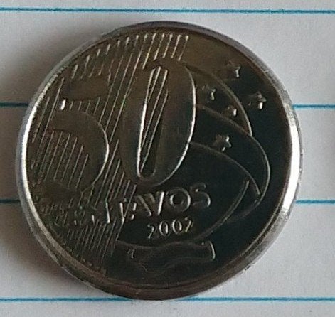 Brazilie munt,  1 real 2002, volgnr 36.0, Ophalen of Verzenden, Zuid-Amerika, Losse munt