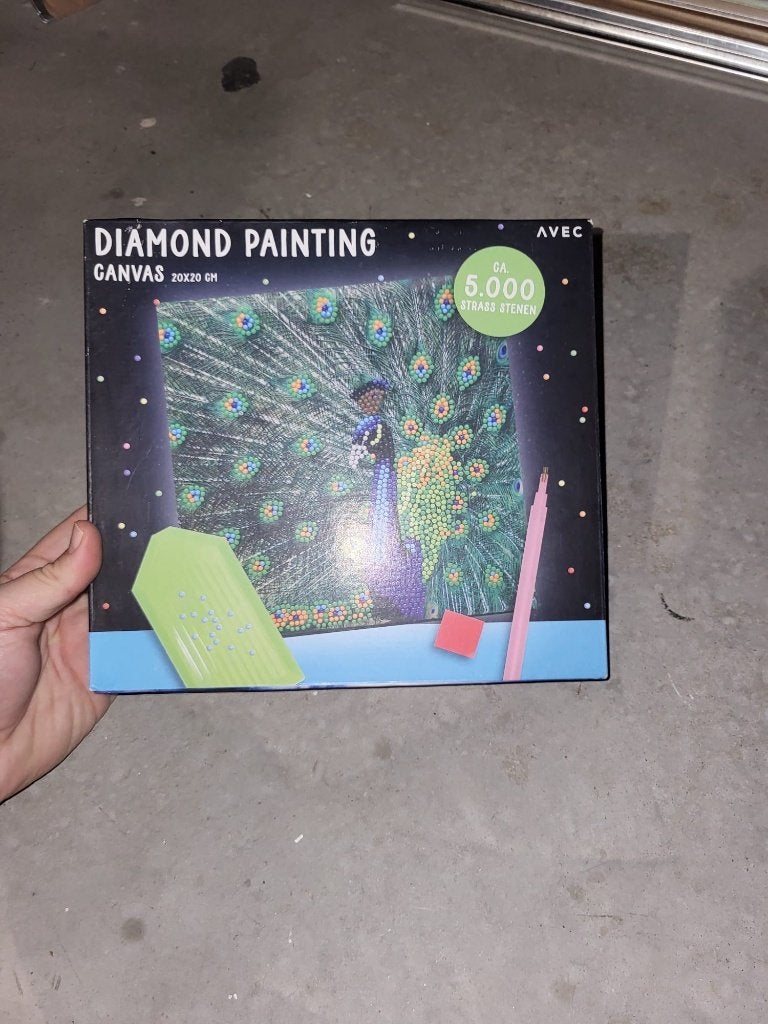 Diamond Painting - Pauw, Ophalen, Nieuw, Dieren, Diamond painting