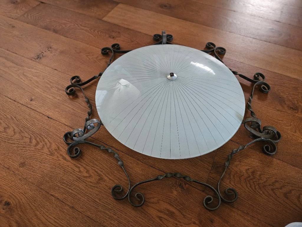 Vintage plafond lamp, Ophalen