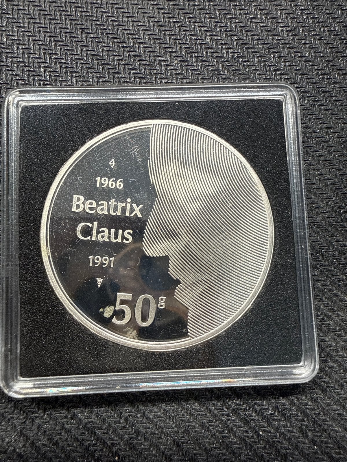 Zilveren 50 gulden 1991 Beatrix & Claus – 23,125 gram zilver, Verzenden, Koningin Beatrix, Zilver, Overige waardes