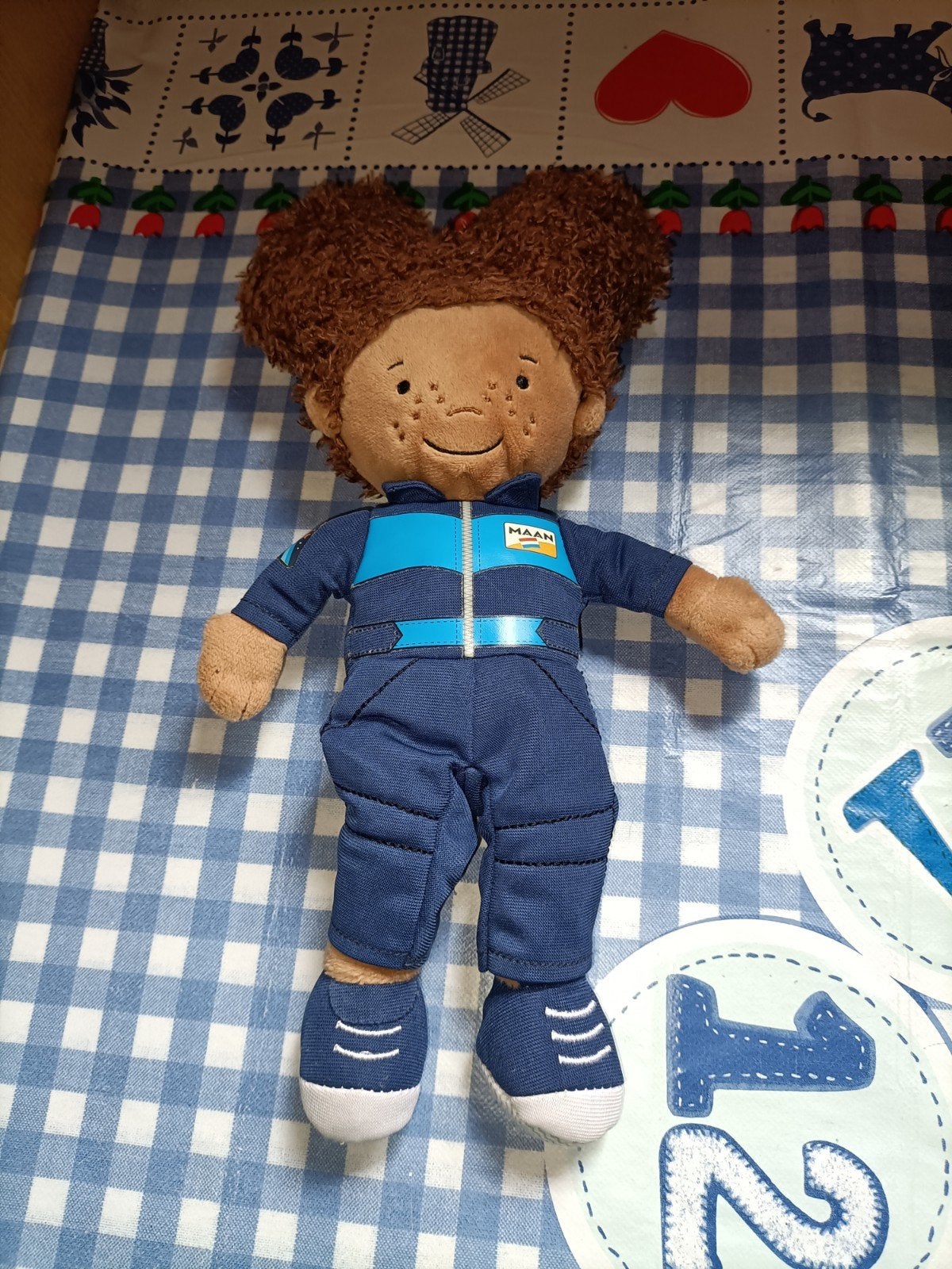 Astronaut knuffel meisje in ruimtepak ruimtevaart, Ophalen of Verzenden, Zo goed als nieuw, Overige typen
