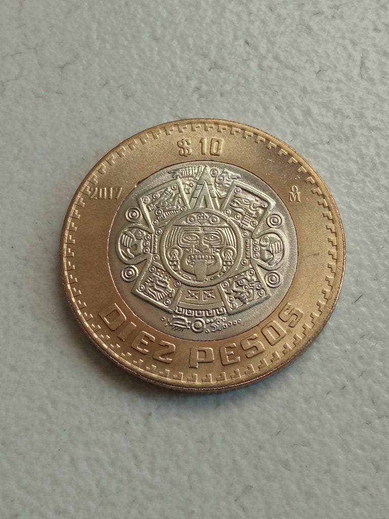 Mexico 10 pesos 2017., Postzegels en Munten, Munten | Amerika, Ophalen of Verzenden, Noord-Amerika, Losse munt