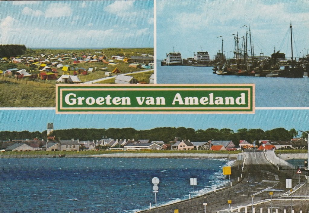 AMELAND Camping Haven Groeten, Verzenden, 1960 tot 1980, Gelopen, Waddeneilanden