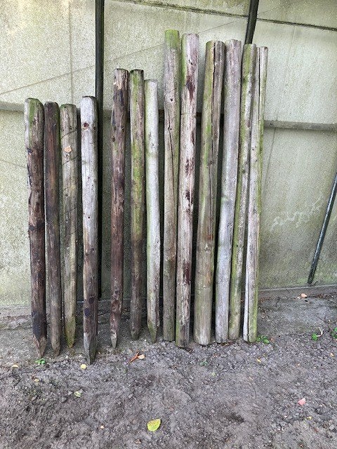 Afrastering palen, Ophalen, Gebruikt, Minder dan 180 cm, Palen