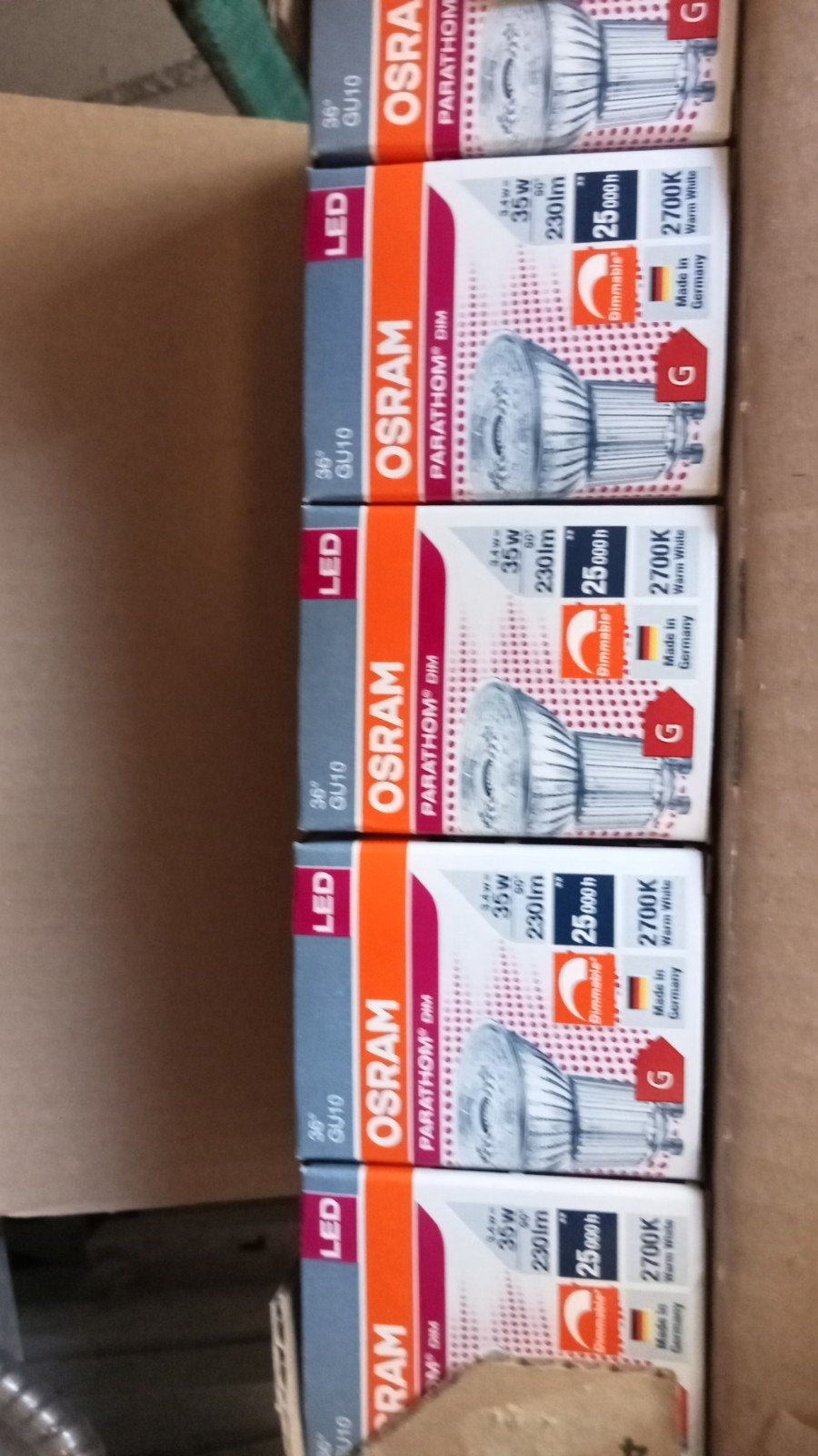 OSRAM PARATHOM DIM LED GU10 lampen (5 stuks), Wit, Osram, GU10, Nieuw