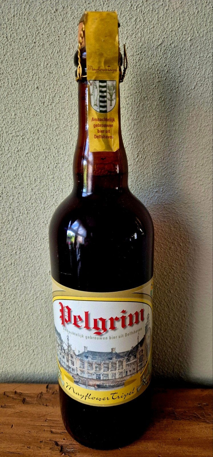 Fles Mayflower Tripel bier 7,8%  Delfshaven De Pelgrim, Ophalen of Verzenden, Zo goed als nieuw, Flesje(s), Overige merken