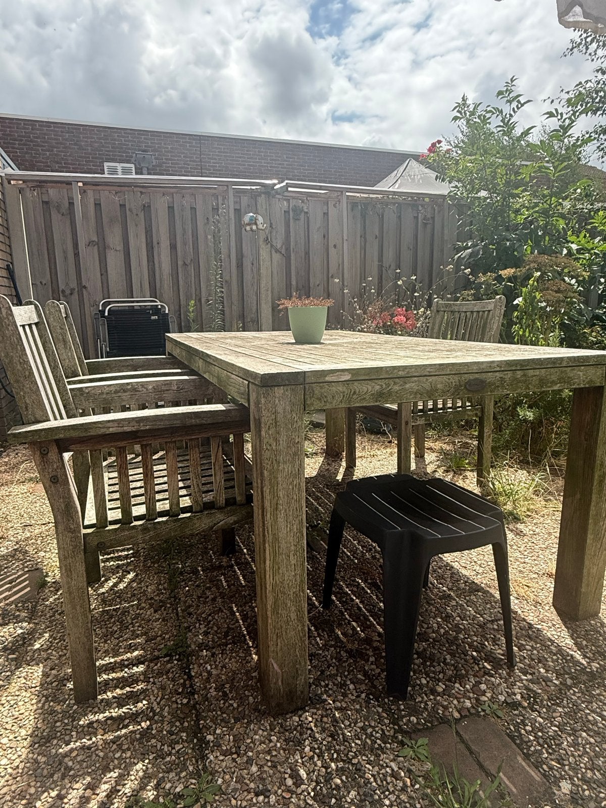 Hartman tuinset - opknapper, Tuin en Terras, Ophalen, Gebruikt, Eettafel, Tuinset