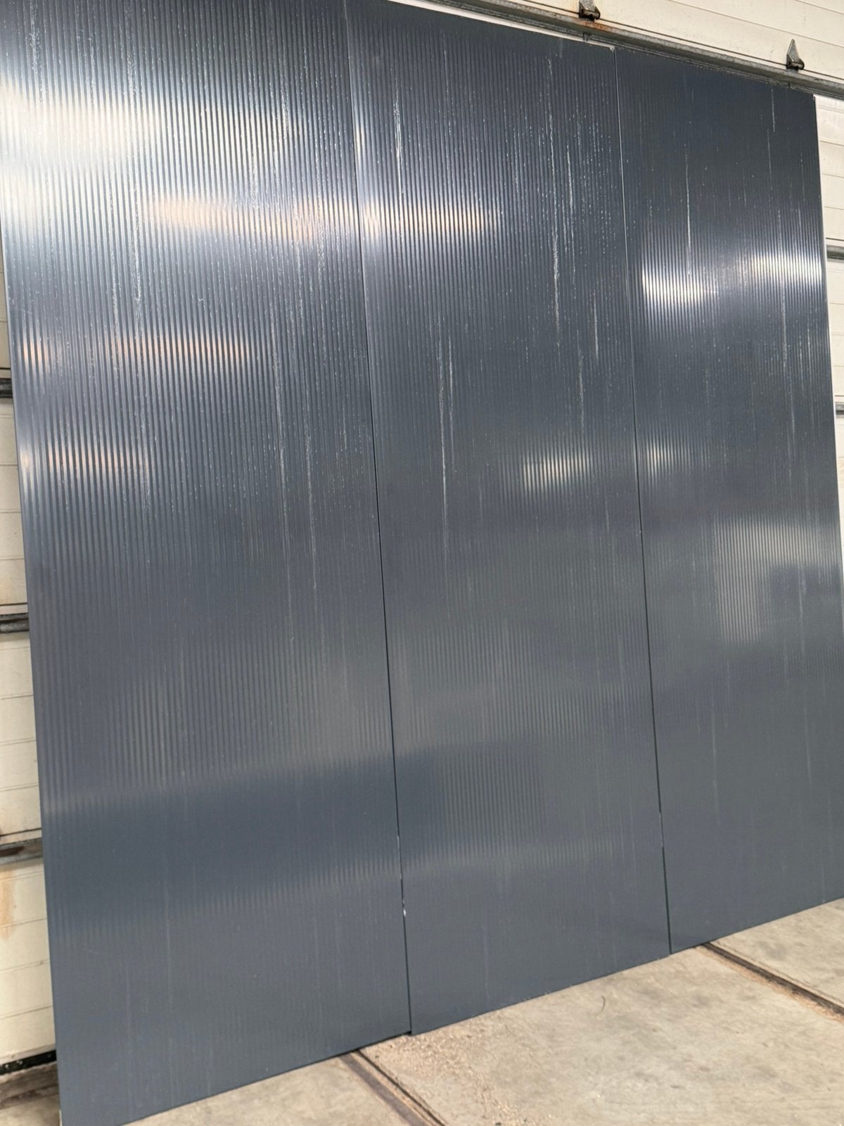 Sandwichpanelen, nieuw wandblind Antraciet, 60mm, Ophalen, 4 tot 8 cm, Hardschuim (Pir), 5316 NG