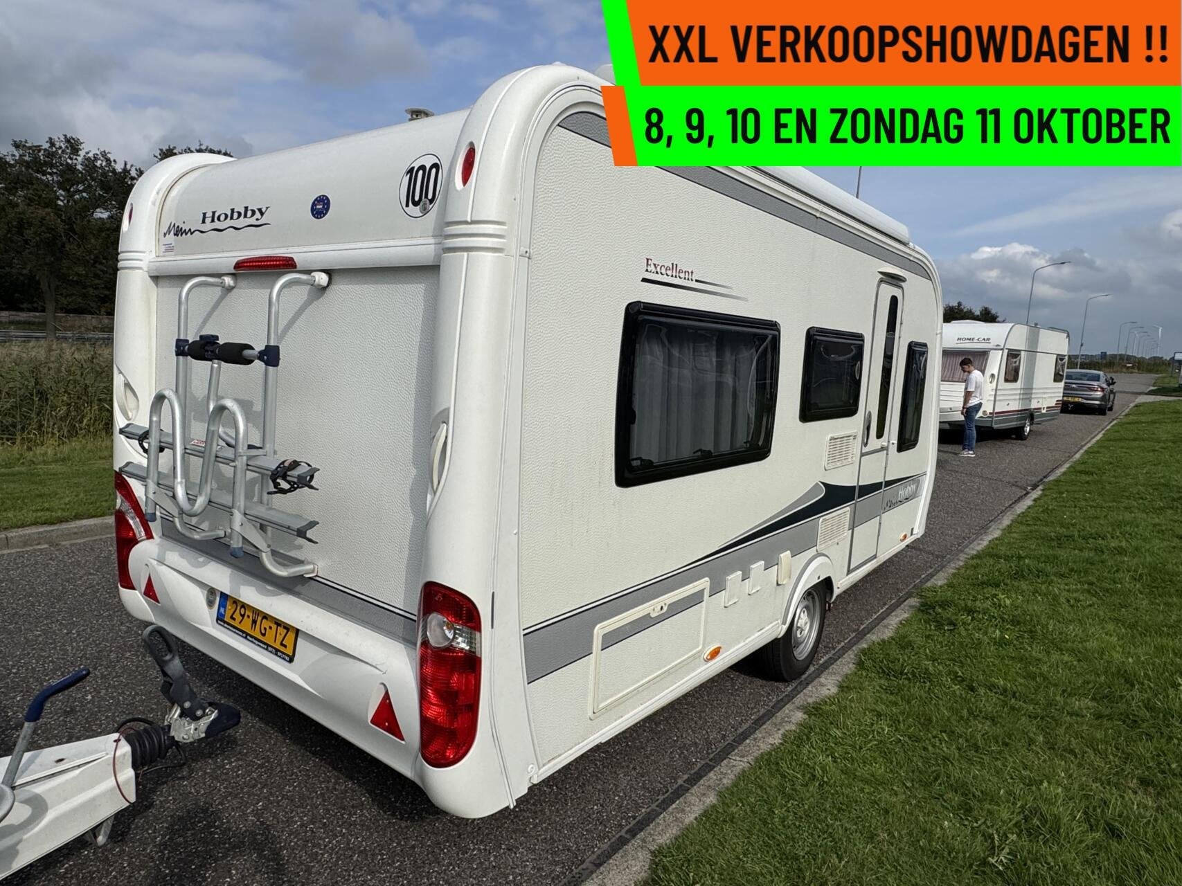Hobby 460 LU - XXL VERKOOPSHOW 1,2,3 & 4 OKT. 10-17 UUR, Caravans en Kamperen, Rondzit, Hobby, Bedrijf, Hordeur