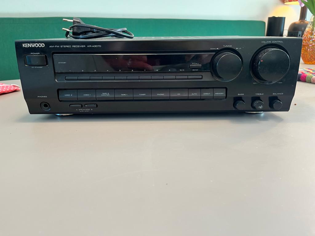 Kenwood KR-A3070 AM/FM Stereo Receiver Versterker, Overige merken, Gebruikt, Ophalen of Verzenden, Minder dan 60 watt