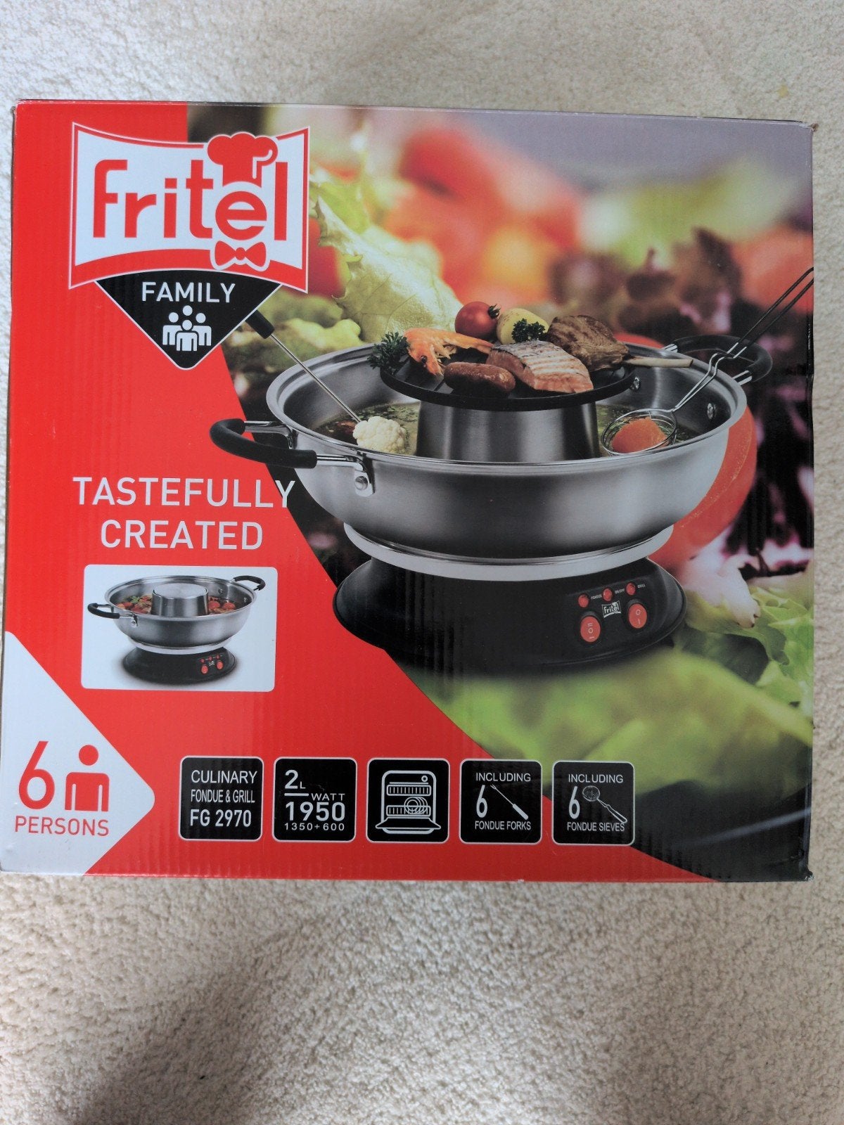 Fritel fondueset, Ophalen of Verzenden, Zo goed als nieuw, Brander, Fondueset