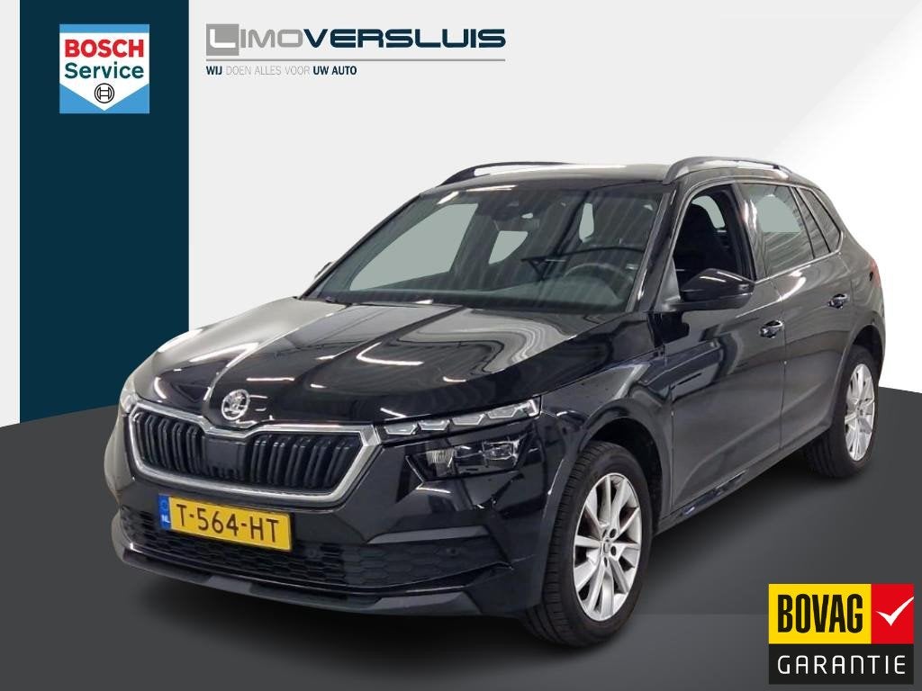 Skoda Kamiq 1.0 TSI Sport Business Automaat | 1e Eigenaar |, Auto's, Gebruikt, Zwart, Origineel Nederlands, 3 cilinders
