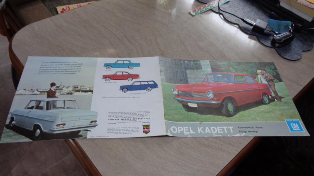 Folder  OPEL  KADETT    1963, Verzenden, Gelezen, Opel