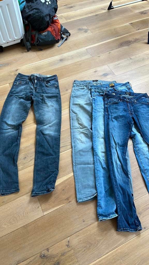 Spijkerbroeken heren 30 34 Jack&Jones en Timezone, Kleding | Heren, Ophalen of Verzenden, Gedragen, Blauw, Overige jeansmaten