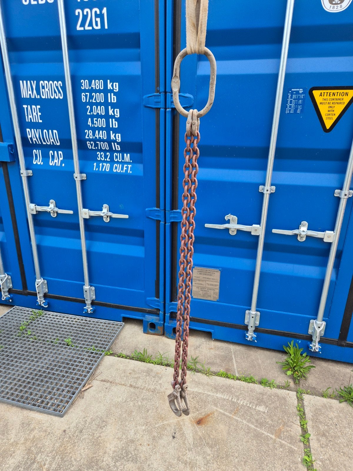Hijs ketting 2-sprong 2.5 ton - ZGAN, Ophalen, Zo goed als nieuw, Minder dan 700 watt, Overige typen