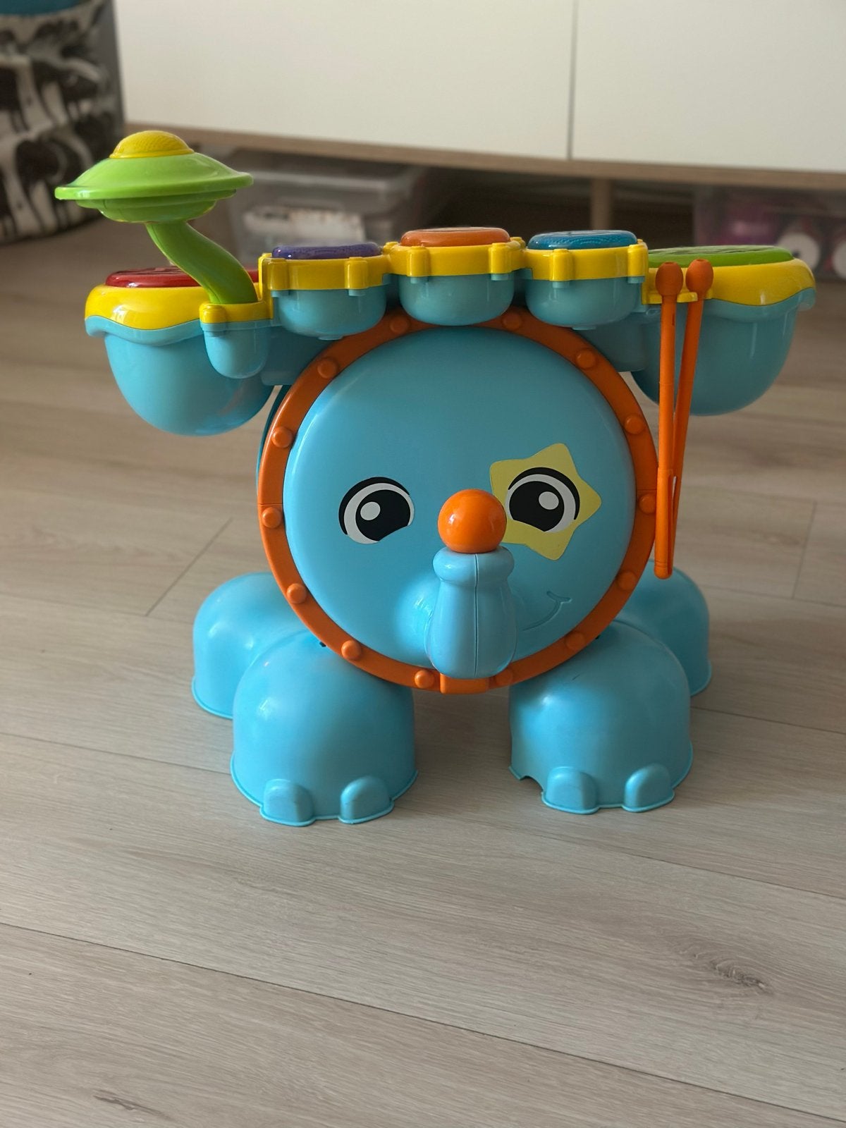 VTech Olifant Rock & Leer Drumstel – educatief speelgoed, Kinderen en Baby's, Ophalen, Zo goed als nieuw, Jongen of Meisje