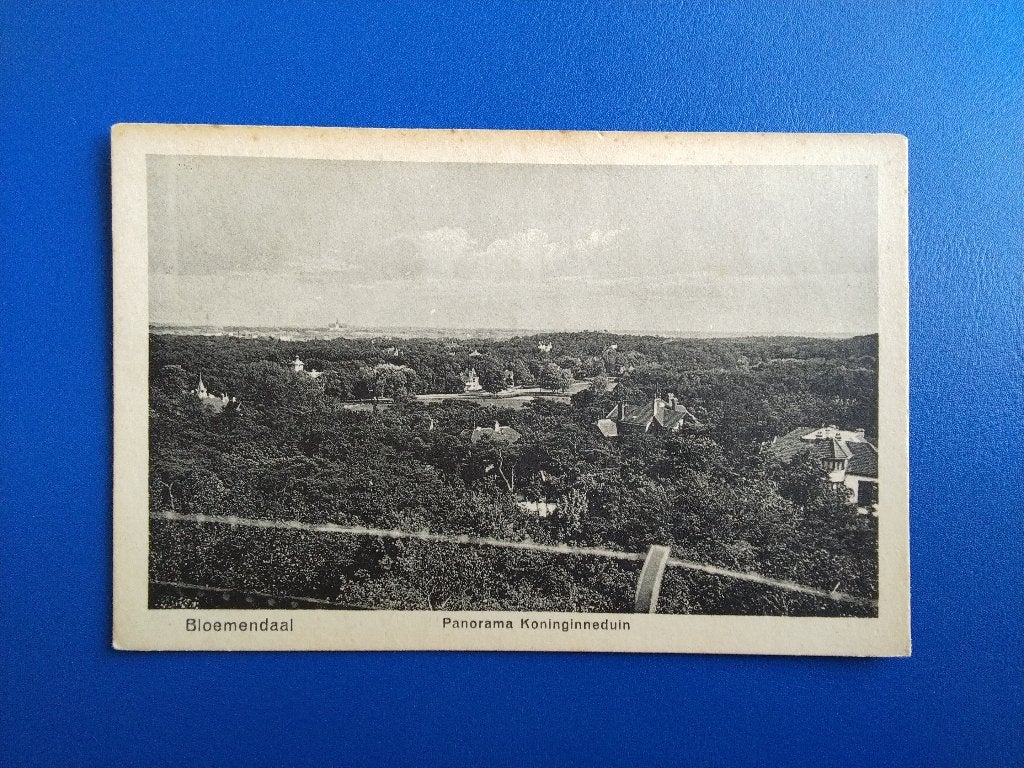 Bloemendaal, Panorama Koninginneduin. Klf, Verzenden, 1920 tot 1940, Ongelopen, Noord-Holland