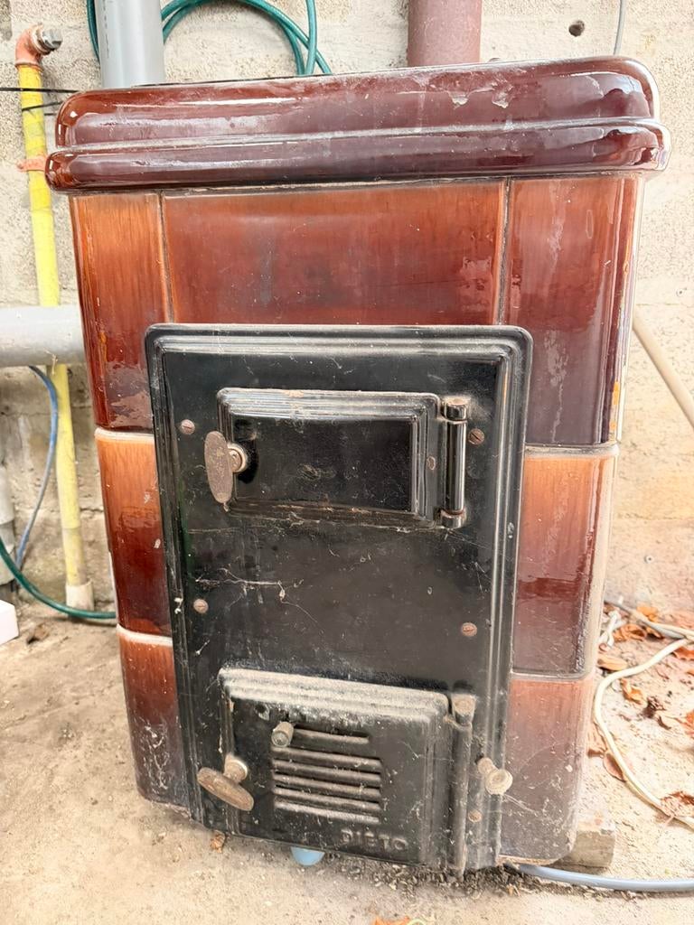 Antieke allesbrander - kachel - haard, Huis en Inrichting, Kachels, Ophalen, Gebruikt, Hout, Houtkachel