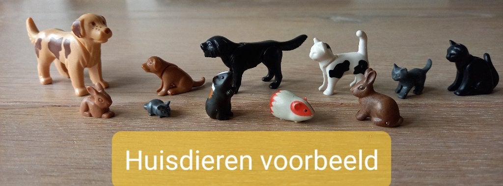 Playmobil MET POPPETJES: huisdieren, Ophalen of Verzenden, Zo goed als nieuw