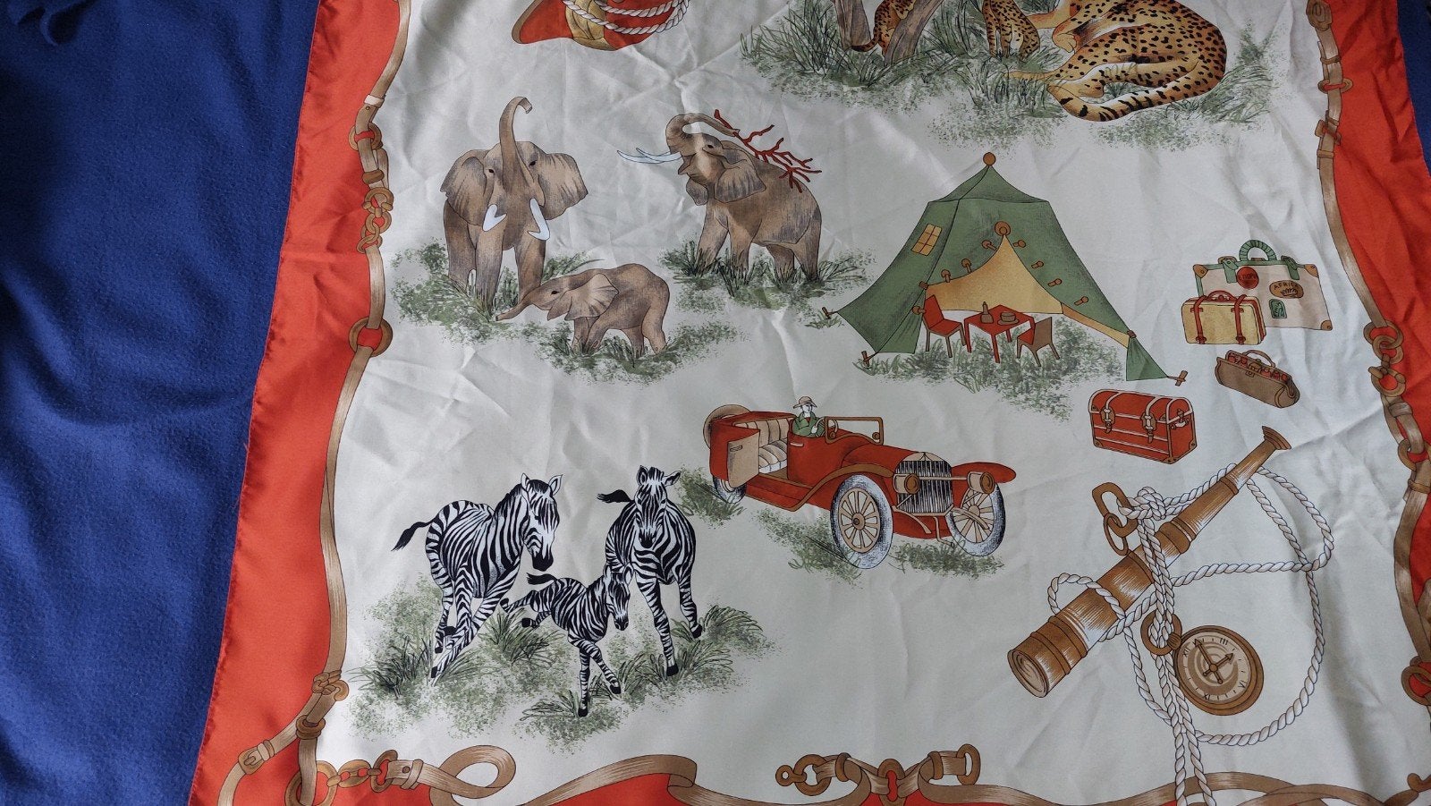 Giorgio Moresco Vierkante Sjaal - Safari Print, Ophalen of Verzenden