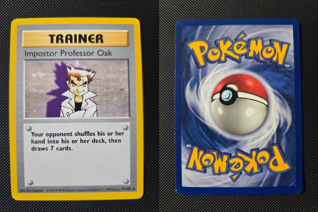 Imposter Professor Oak Base Set Shadowless Near Mint, Ophalen of Verzenden, Zo goed als nieuw, Losse kaart