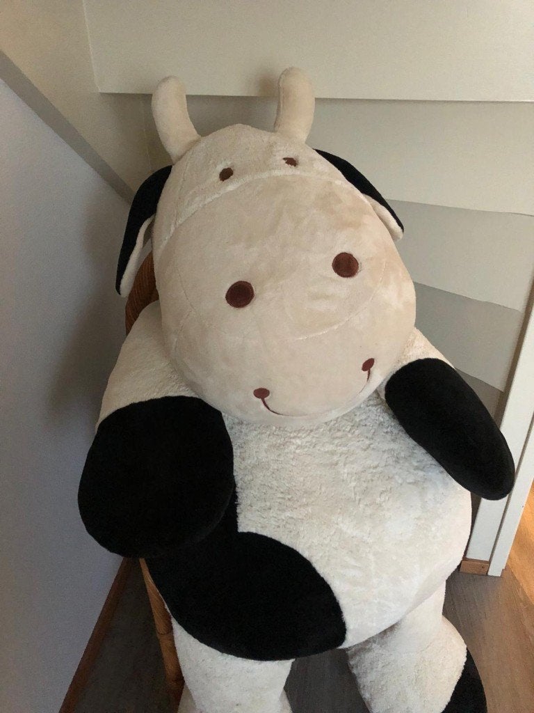 Gigantisch grote knuffel koe, Overige karakters, Happy Horse, Ophalen of Verzenden, Zo goed als nieuw