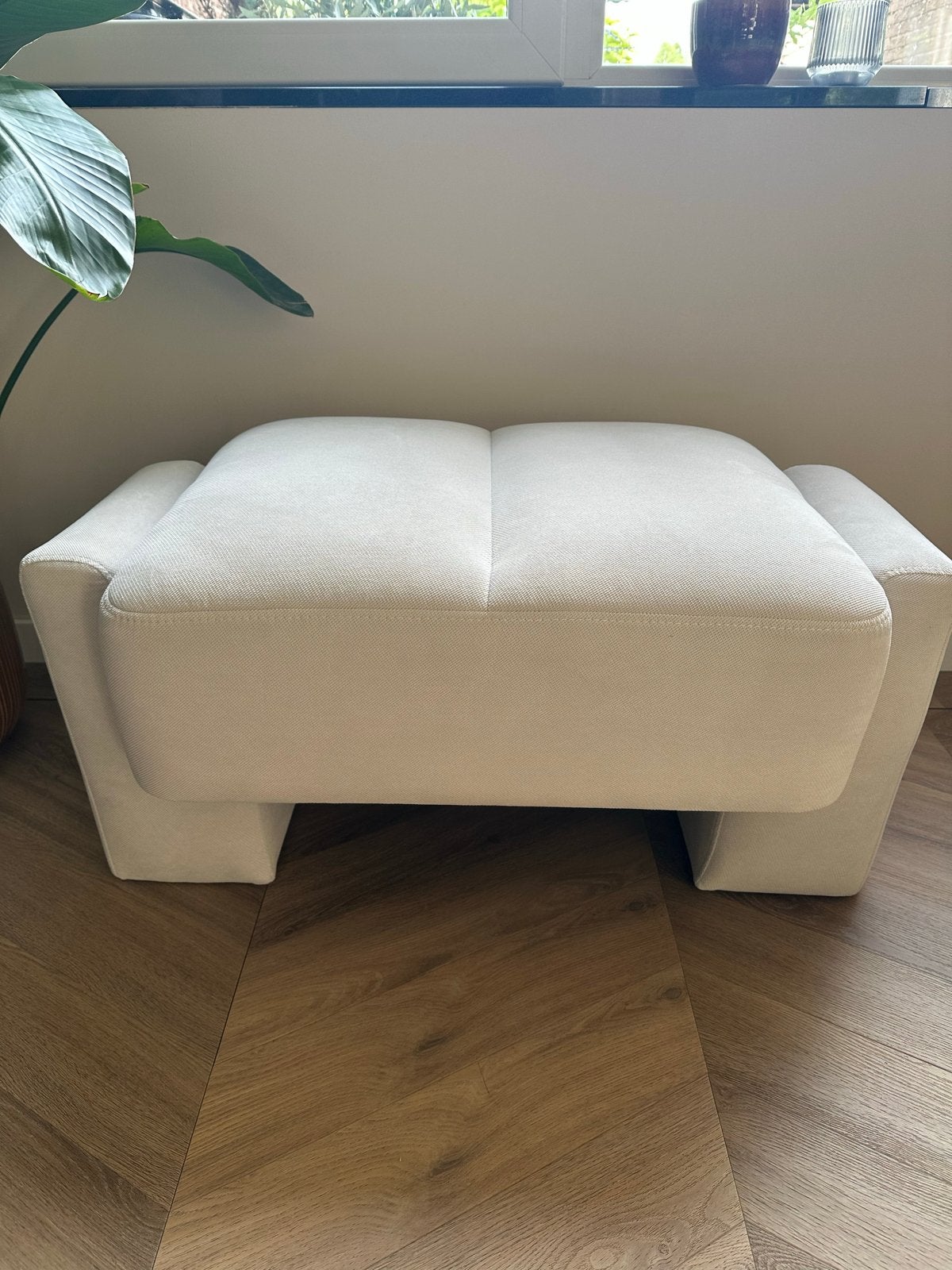 Bobi poef van Westwing - Beige, Ophalen, Minder dan 50 cm, Zo goed als nieuw, 75 tot 100 cm