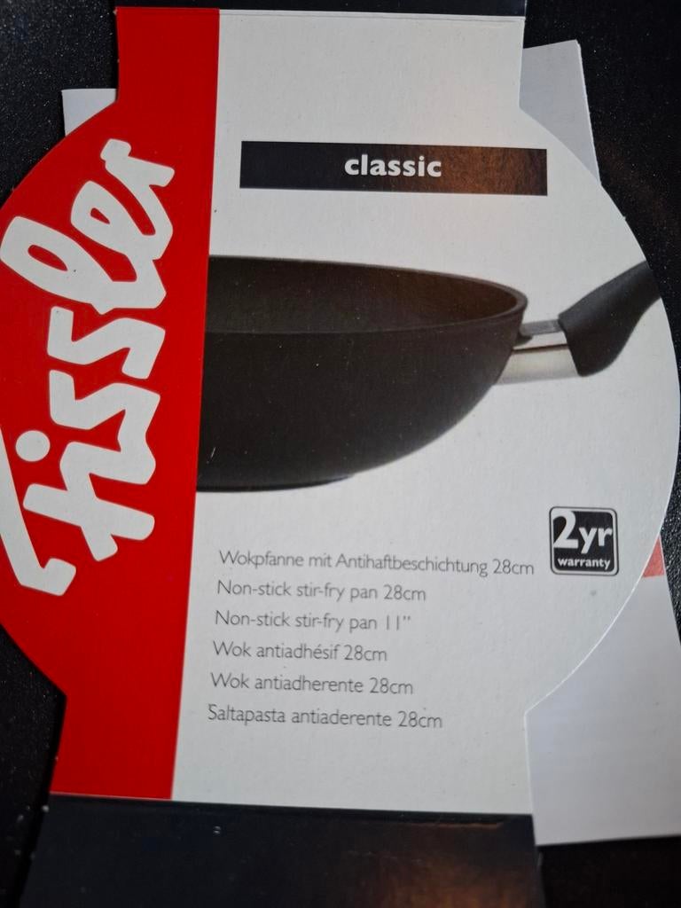Fissler Classic Wokpan 28cm - Nieuw, Ophalen of Verzenden, Nieuw, Aluminium, Pannenset