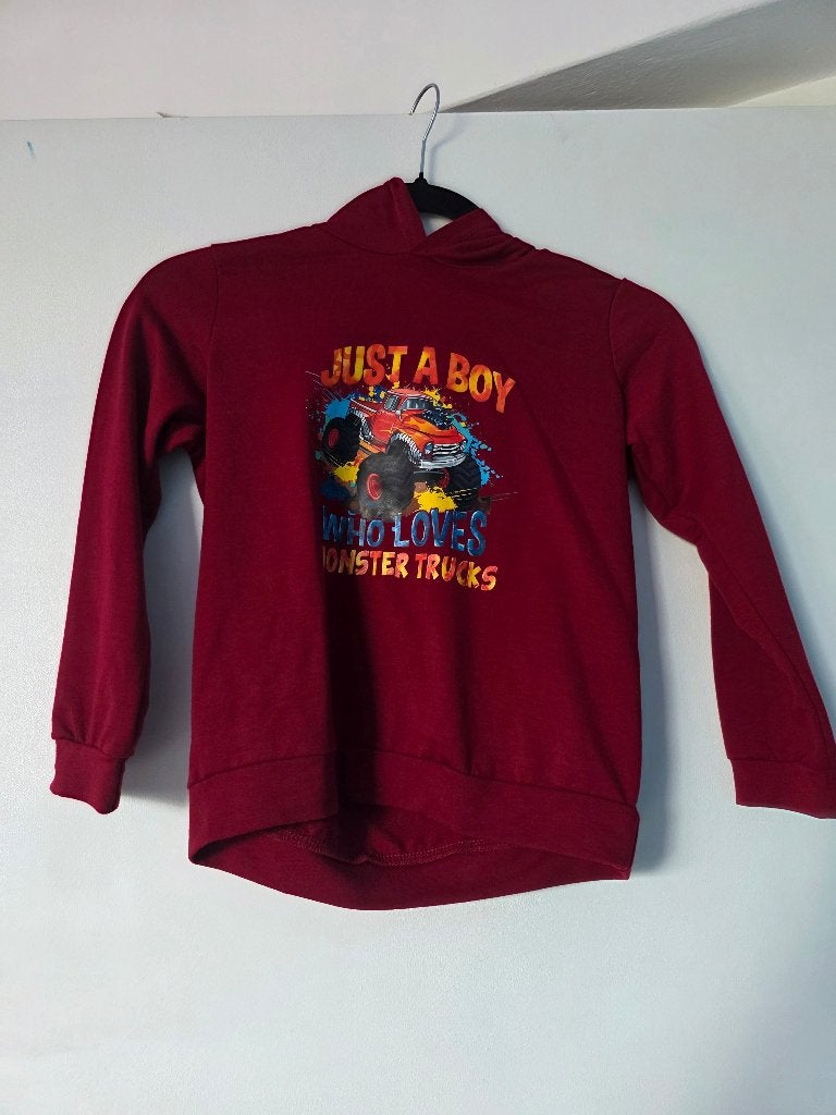 Nieuw jongens trui maat 122/128 rood met monster truck, Ophalen of Verzenden, Nieuw, Jongen