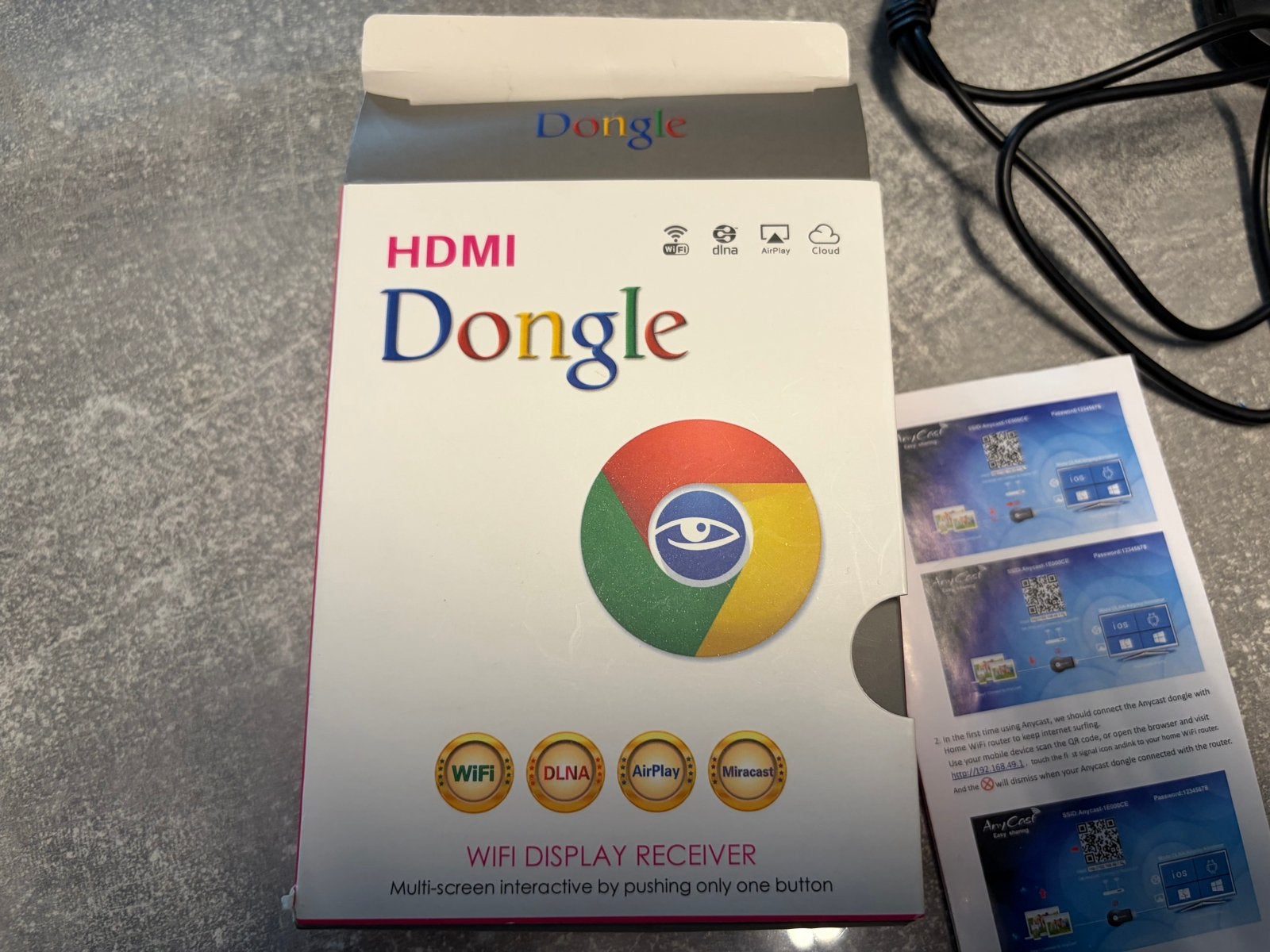 AnyCast HDMI Dongle WiFi Display Receiver, Ophalen of Verzenden, Nieuw, HDMI, Zonder harde schijf