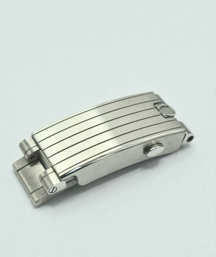 Omega speedmaster 20 mm / 3861 Clip sluiting met push, Ophalen of Verzenden, Omega, ., .