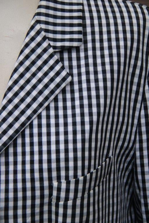 Jasje zwart/offwhite Cassani mt 46 Vaste prijs, Verzenden, Zwart, Maat 46/48 (XL) of groter, Zo goed als nieuw