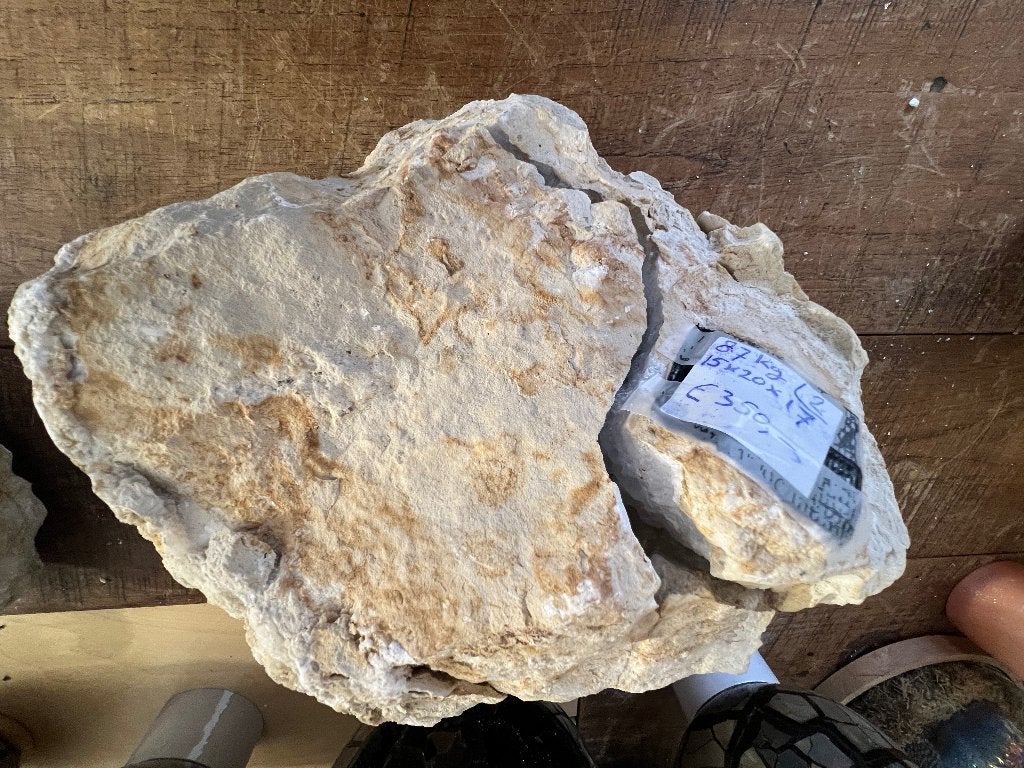 Bergkristal geode (2) van 8,7 kg! Erg mooi stuk, Ophalen of Verzenden, Mineraal