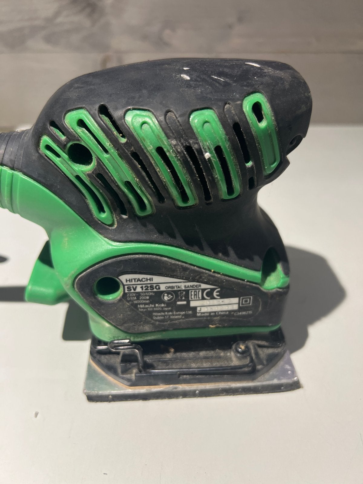 Hitachi SV12SG Vlakschuurmachine - Gebruikt, N, Ophalen of Verzenden, N, N